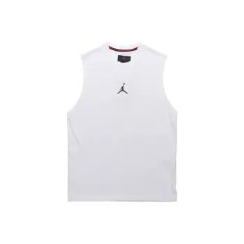 Jordan Air Men's Training Quick Dry Knit Crewneck Sleeveless Tank White