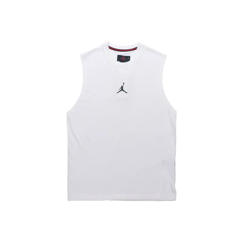 Jordan Air Men's Training Quick-Dry Knit Crewneck Sleeveless Tank White-0