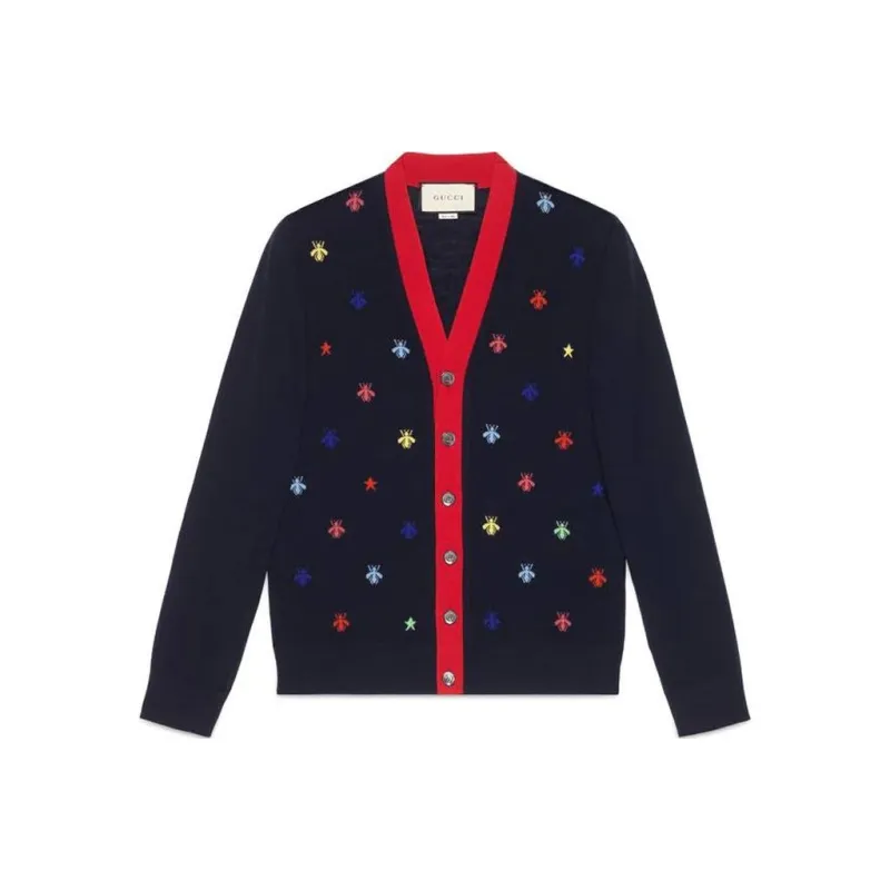 GUCCI Sweaters Men Blue-0