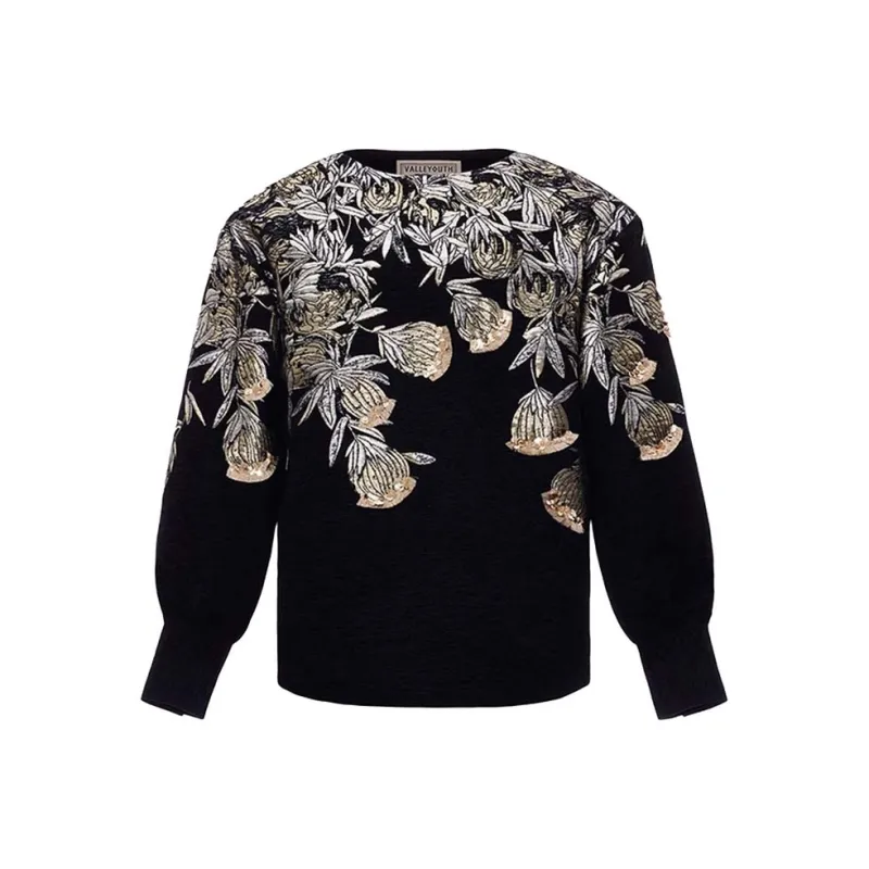 VALLEYOUTH Shirt Unisex Black Gold-0