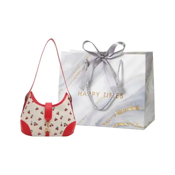 Miss Angel PU Crossbody Bag Women's White/Black/Red