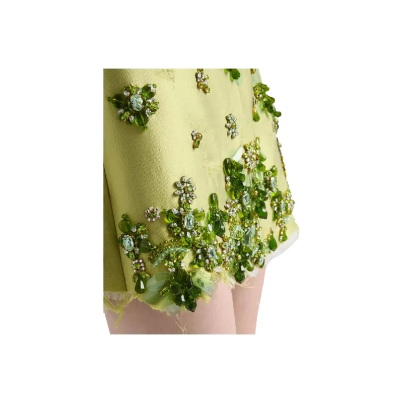 PRADA Casual Short Skirts Women's Fern Green-5