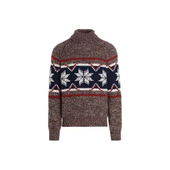 ETRO Fairisle Roll neck Jumper