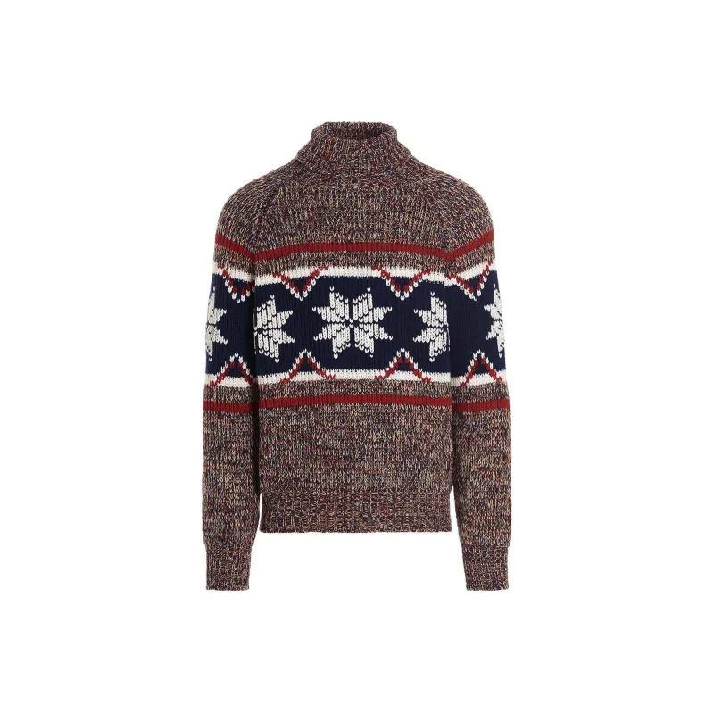 ETRO Fairisle Roll neck Jumper-0
