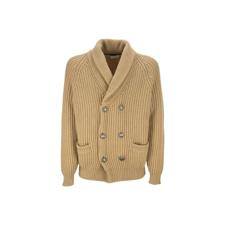 Brunello Cucinelli FW21 Fitted Knitwear Men's Light Brown-0
