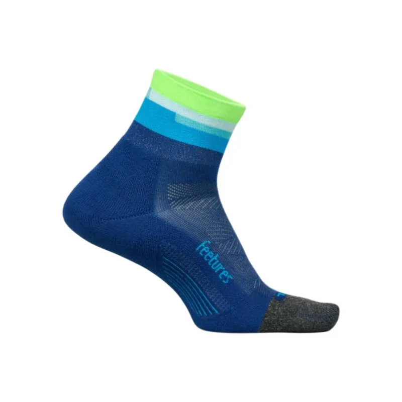 FEETURES Mid Calf Socks Men's 1 Pack Blue Green-2