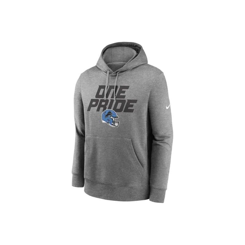 Nike Detroit Lions Club Logo Men's Nike Nfl Pullover Hoodie-0
