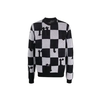 AMIRI Checked Crewneck Knit Jumper