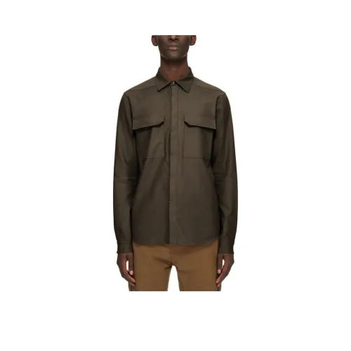 RICK OWENS Fleece Textured Work Shirt