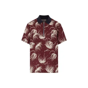 Sacai Graphic print Polo Shirt