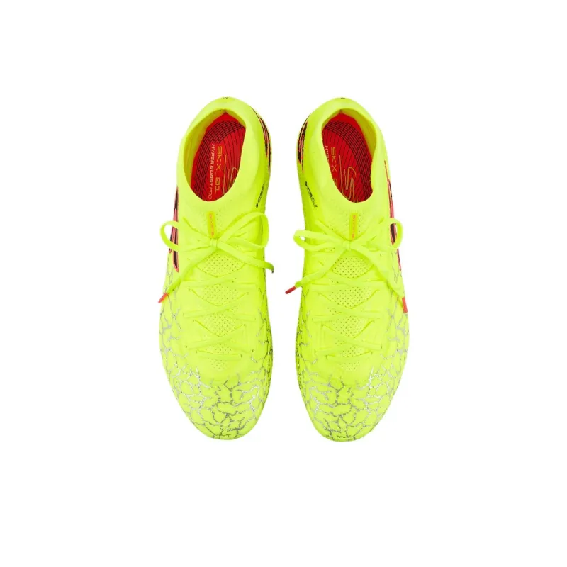 Skechers FG Rubber Long Studs Soccer Shoes Men's Yellow Green-4