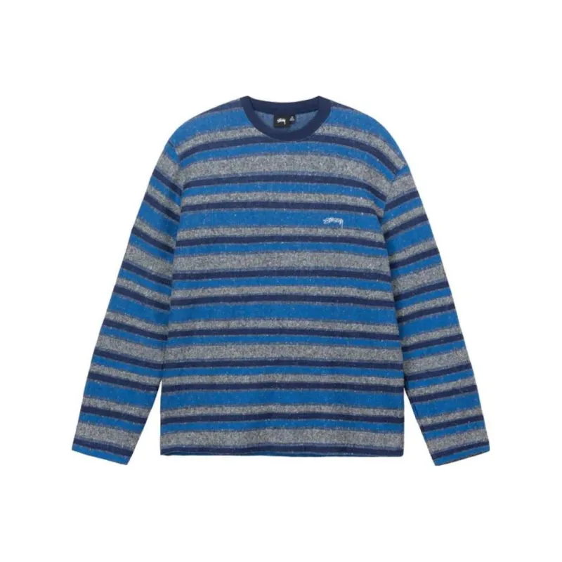 Stussy Baja Stripe Long Sleeve Crew Tee-4
