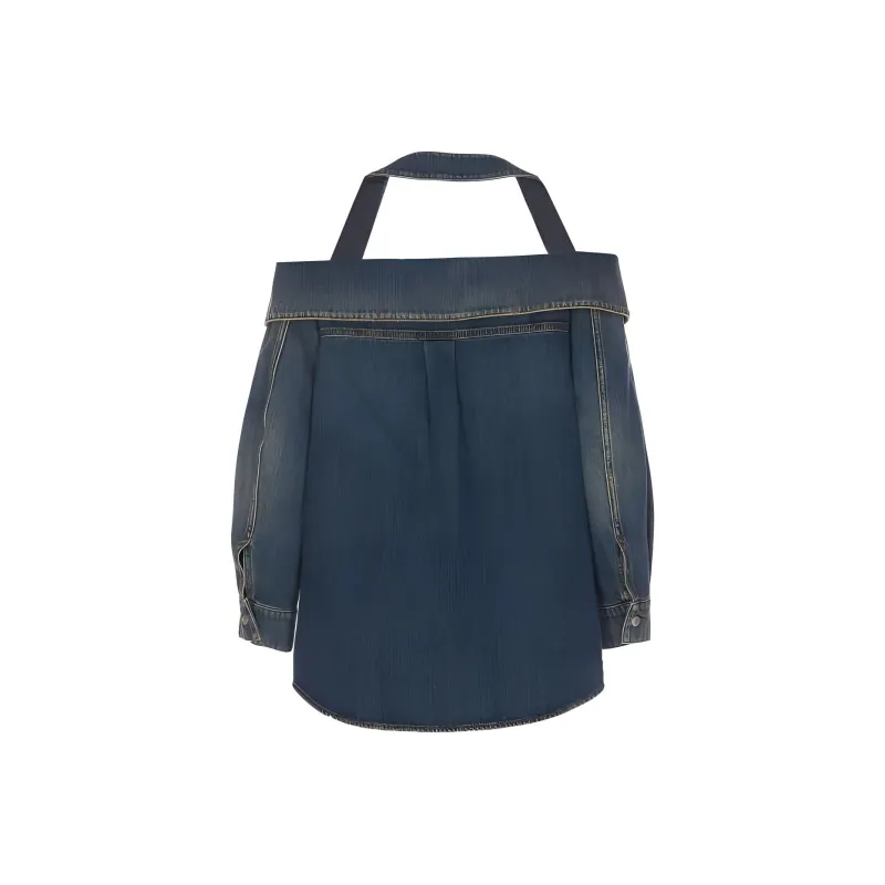 Alexander McQueen Denim Jacket Women's Blue-1