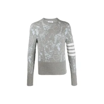 THOM BROWNE· SS22 Sweater Men's Gray