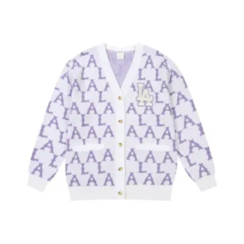 MLB Old Flower Knitwear Unisex Purple