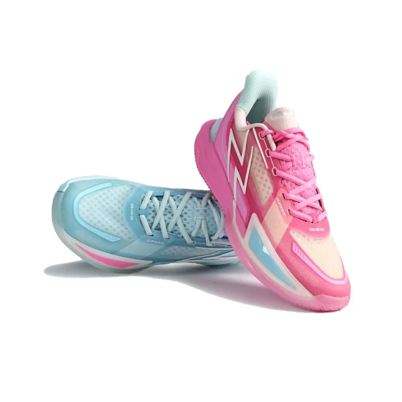 361° Big3 4.0 QUICK Basketball Shoes Unisex Low Top Blue/Pink-4