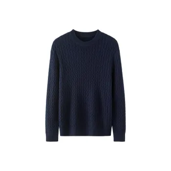 BY CREATIONS Sweater Men's Navy Blue