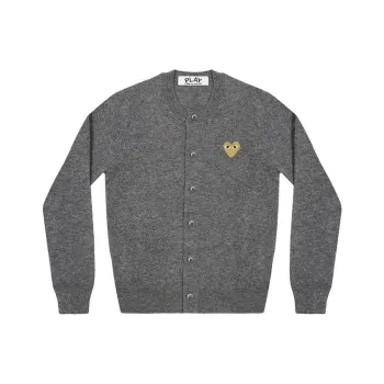 CDG Play SS24 Sweater Unisex Medium Gray