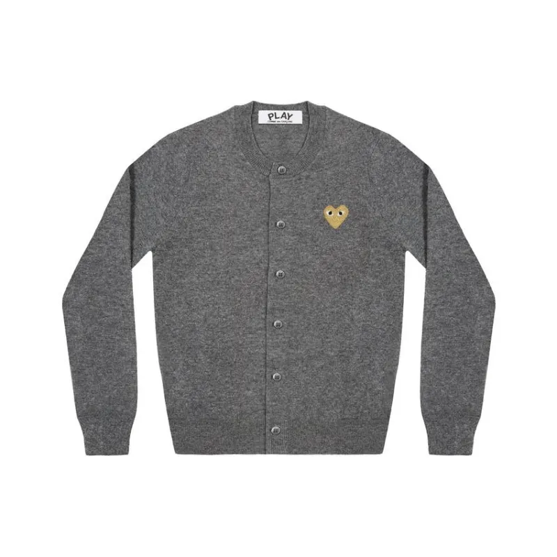 CDG Play SS24 Sweater Unisex Medium Gray-0