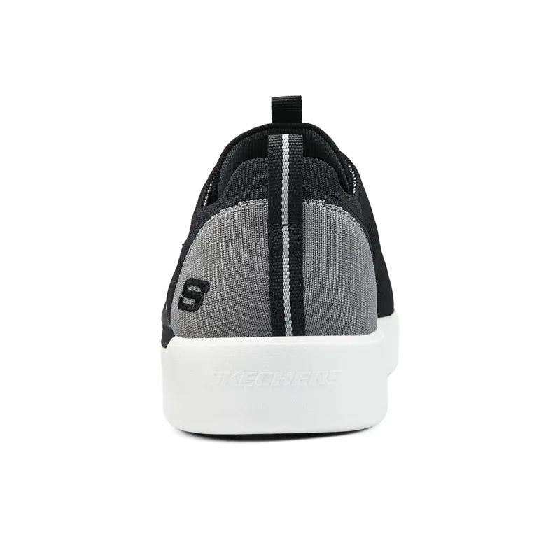 Skechers Cushioning Abrasion Resistant Breathable Slip Resistant Low Top Skateboard Shoes Men's Black-4