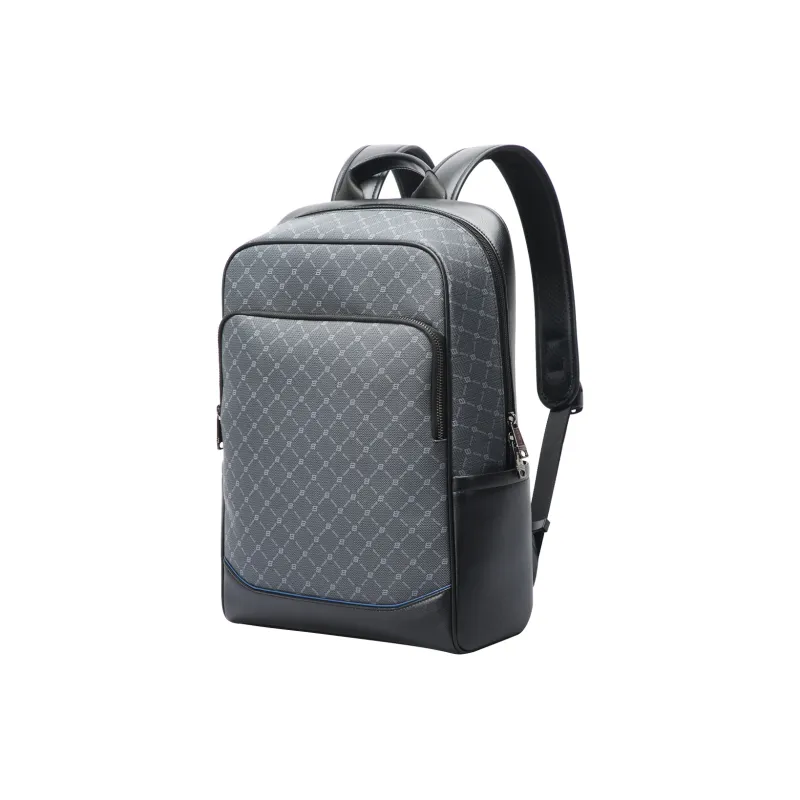 BOPAI PVC Polyvinyl Chloride Backpack Regular Men's Black Gray-1