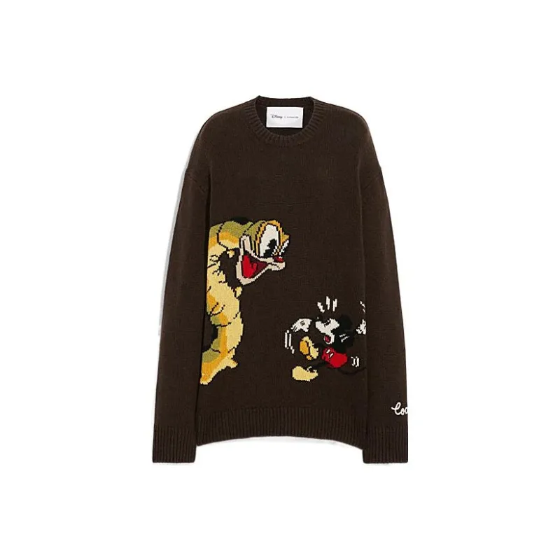 Disney X COACH Cashmere Sweaters Unisex Brown-0