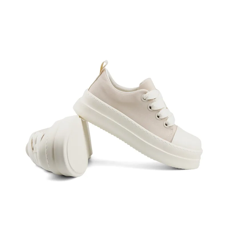 Daying Breathable Lightweight Height Increasing Low Top Canvas Shoes Men's-4
