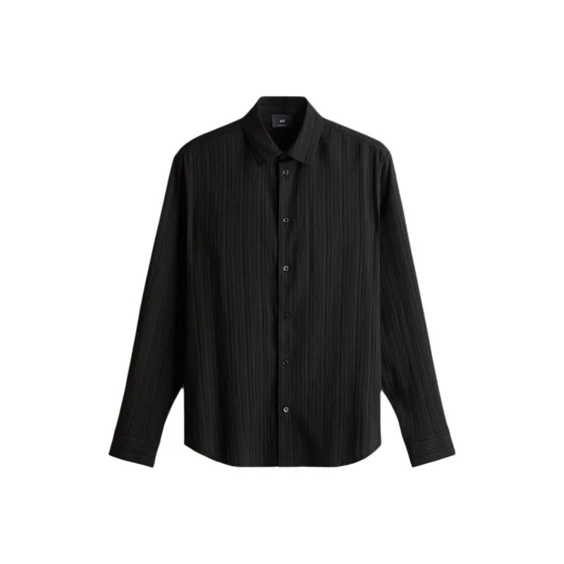 H&M Shirts Men Black-0