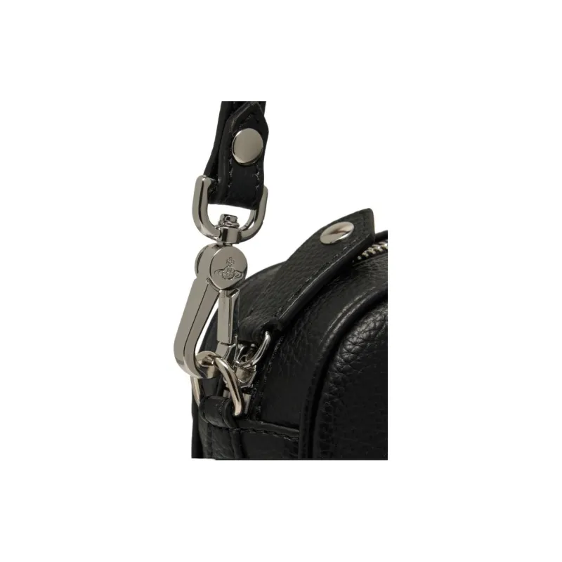 Vivienne Westwood ANNA Polyurethane Shoulder Bag Women's Black-5