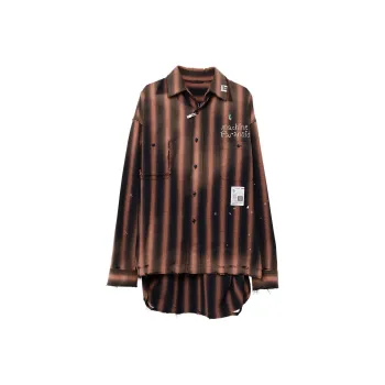Maison Mihara Yasuhiro Vintage Striped Distressed Shirt