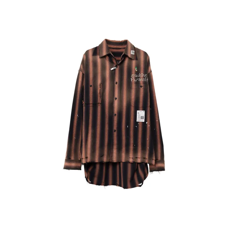 Maison Mihara Yasuhiro Vintage Striped Distressed Shirt-0