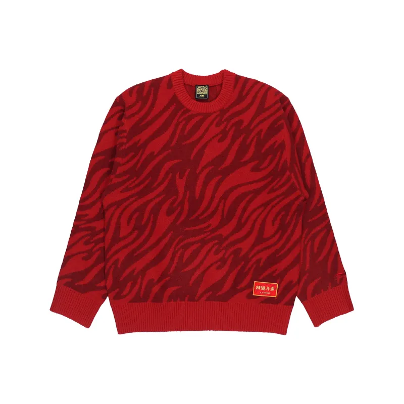LiNing Sports Trend Series Sweater Unisex Red-0