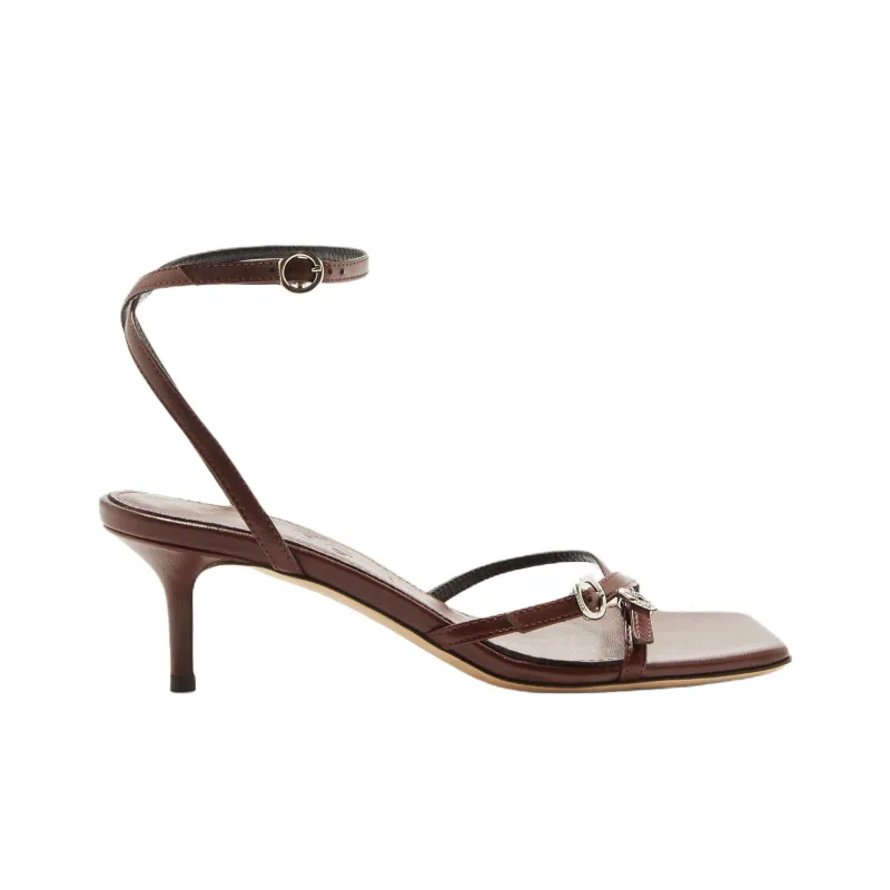 Aeyde Libby One Strap Sandals 5.5cm Women's Brown-1