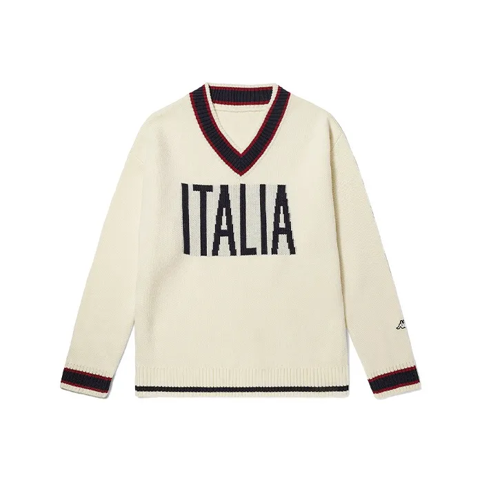 Kappa Sweater Unisex Korean White-0