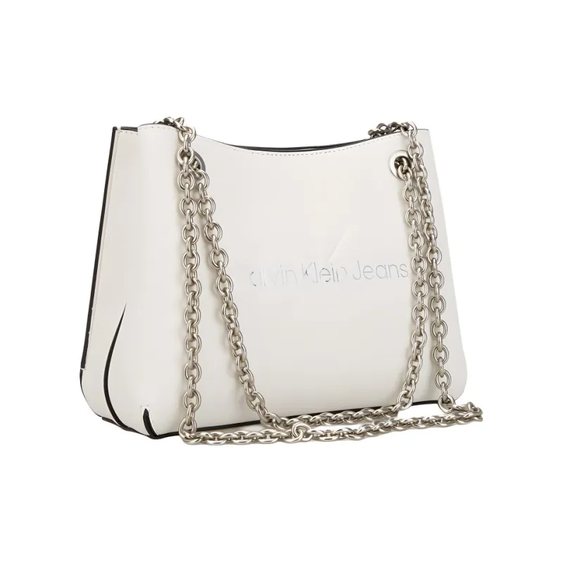 CALVIN KLEIN Polyurethane Handbag, Shoulder Bag Women's White-2
