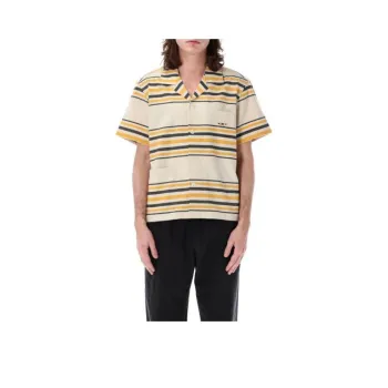 BODE Namesake Stripe Short Sleeve Shirt