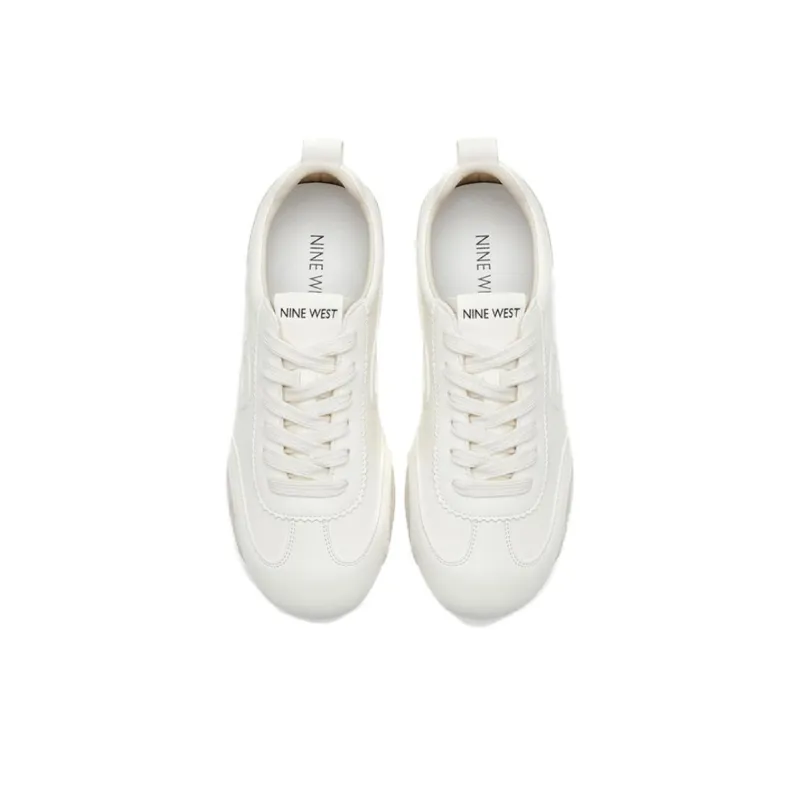 NINE WEST Low Top Casual Shoes Women's White Gray-4