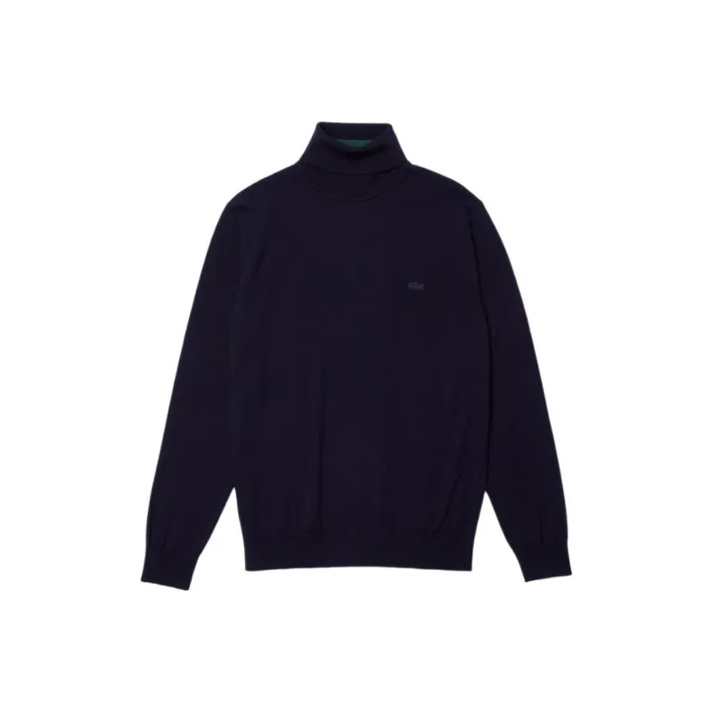 LACOSTE Logo Embroidered Turtleneck Jumper-0