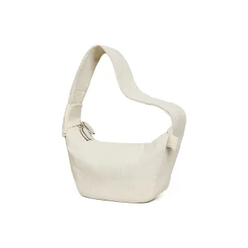 CLOUT CLOUD Nylon Shoulder Bag, Crossbody Bag Medium Size Women's Wheat White/Celadon/Plum Black