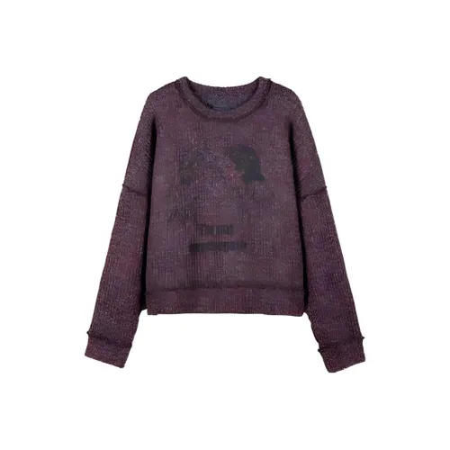 The Last Redemption FW22 Sweater Men's Grape Purple