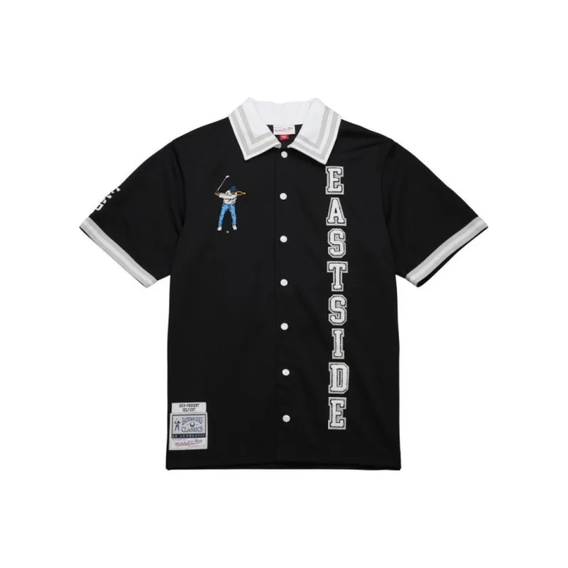 Mitchell & Ness x Eastside Golf SS24 Shooting Shirt Shirt Unisex Black-0