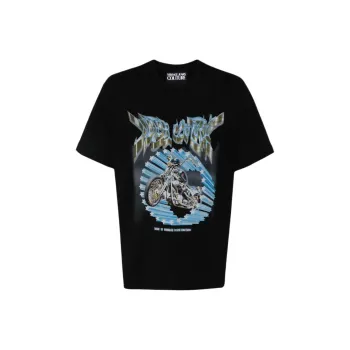 VERSACE JEANS COUTURE Graphic print Cotton T shirt
