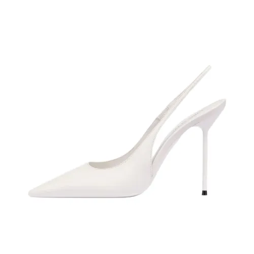 Paris Texas Lidia Slim Heel High Heels 10.5cm Women's White