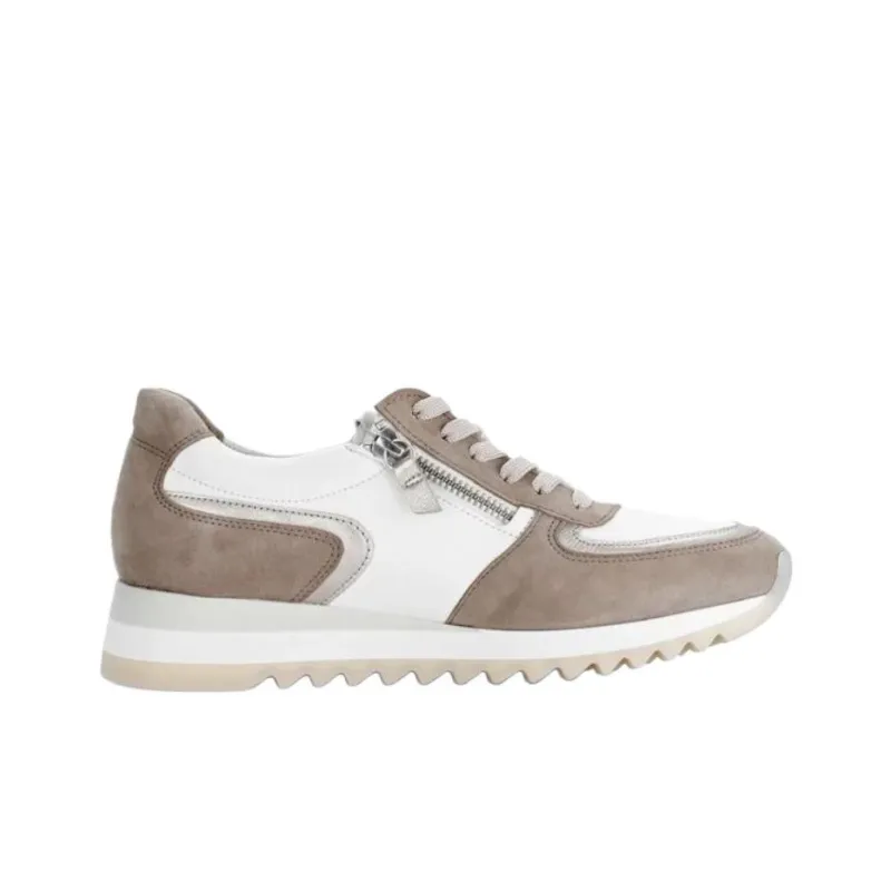 Gabor Fashion Low Top Casual Shoes Women's White Brown-1