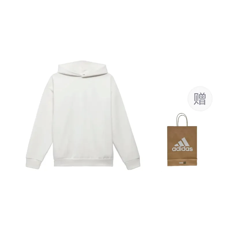 Adidas Sweatshirt Men White+Shopping Bag-0