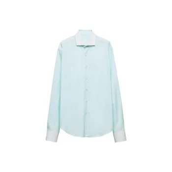 PRADA SS24 Shirt Men's Aqua Green