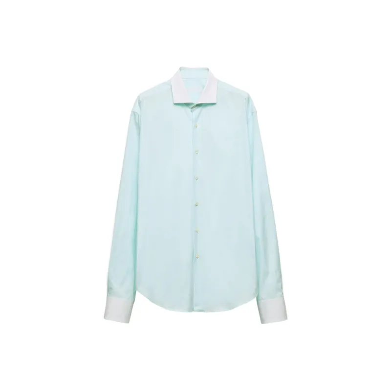 PRADA SS24 Shirt Men's Aqua Green-0