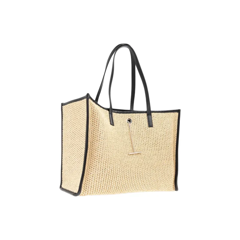 Alexander McQueen Fabric Tote Bag, Shopping Bag, Handbag Men's Beige-1