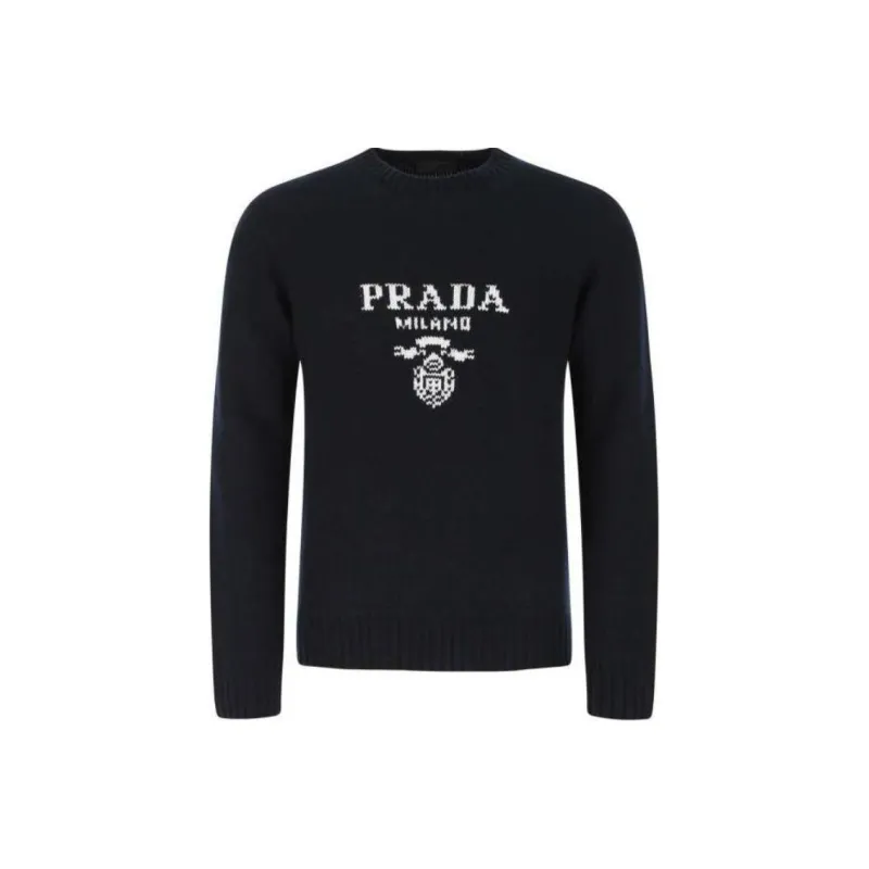 PRADA Cashmere Sweaters Men Dark Blue-0