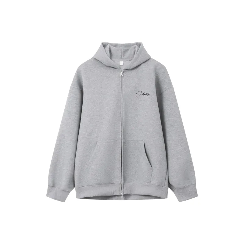 CUIBUJU Korean Minimalist Style Letter Embroidery Design Hoodie Unisex-6